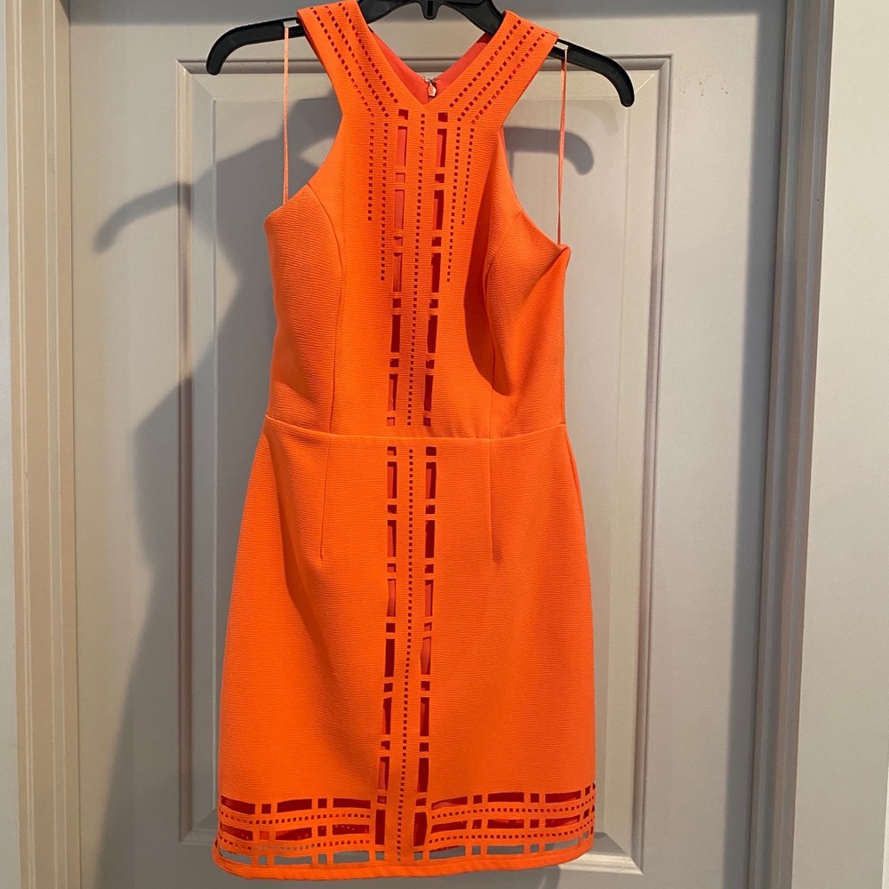 Greylin Laser Cutout Dress